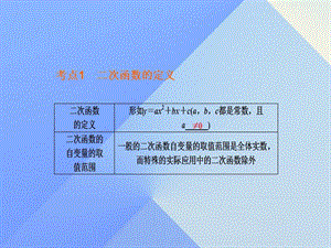 中考数学二次函数图象和性质复习课件.pptx