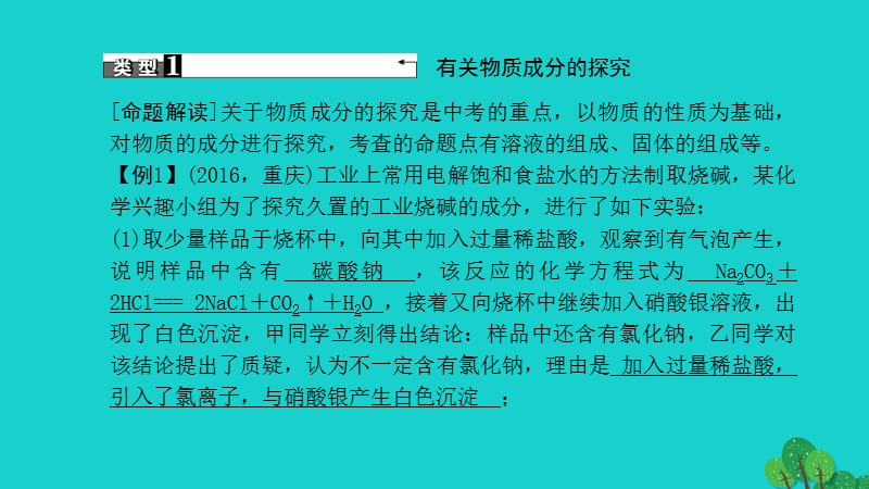 中考化学第2篇专题聚焦专题五科学探究课件.pptx_第3页