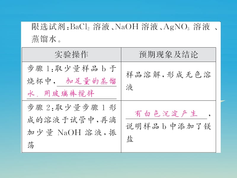 九年级化学下册第11单元盐化肥重点热点专练与易错易混专攻课件（新版）新人教版.pptx_第2页