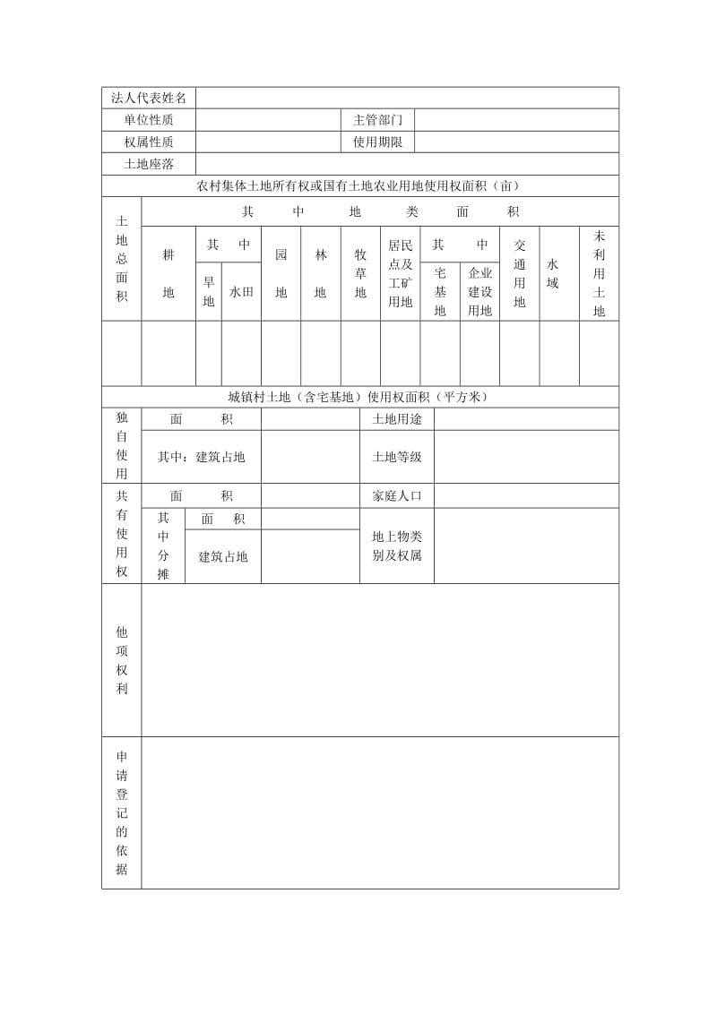 土地登记申请书.doc_第2页