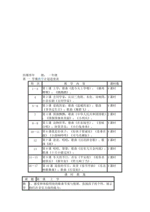 一年级上册音乐教案(花城出版社广东教育出版社)名师制作优质教学资料.doc