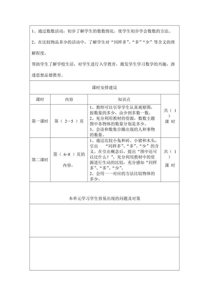 一年级上册单元教材分析名师制作优质教学资料.doc_第2页