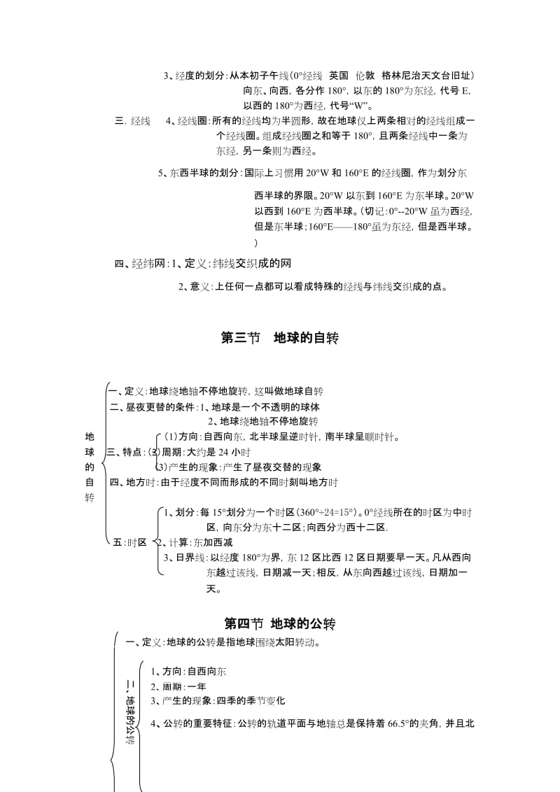 七年级上册地理知识结构图名师制作优质教学资料.doc_第3页