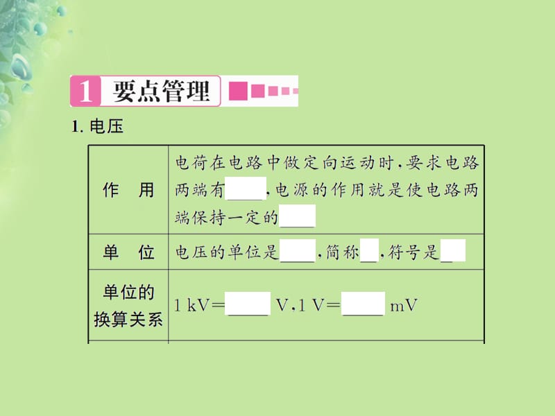 九年级物理全册第十四章第五节测量电压习题课件沪科版.pptx_第1页