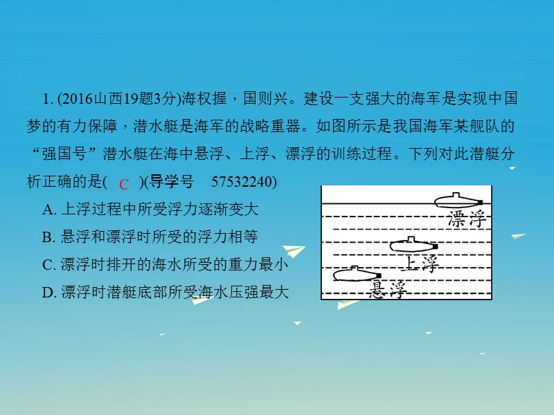 中考物理总复习第一篇考点聚焦第九讲浮力课件.pptx_第2页