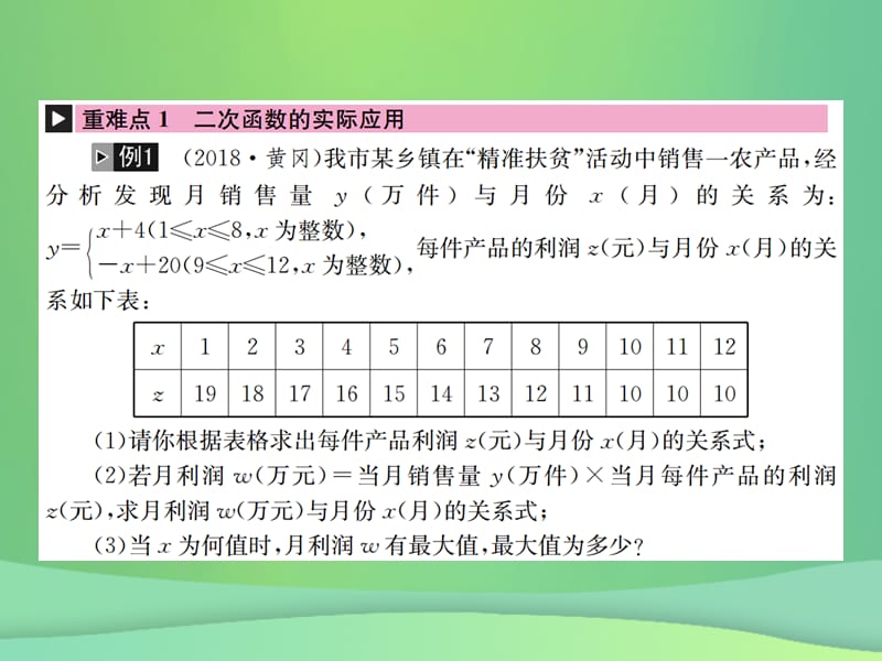 2019年中考数学复习第三单元函数第12讲第2课时二次函数的综合应用课件.pptx_第1页