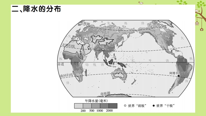 七年级地理上册第三章第三节降水的变化与分布习题课件新版新人教版.pptx_第3页