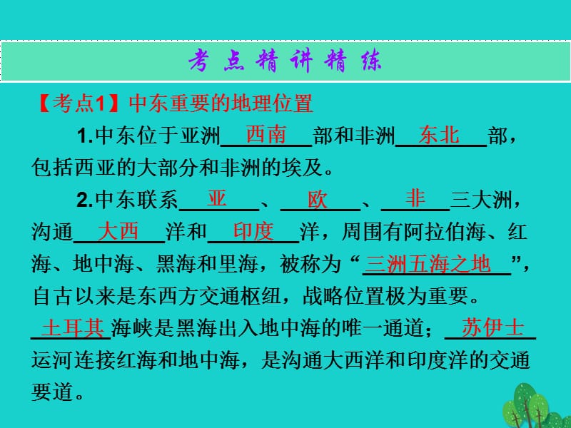 中考地理总复习世界地理（下）第七章东半球其他的地区和国家课件.pptx_第1页