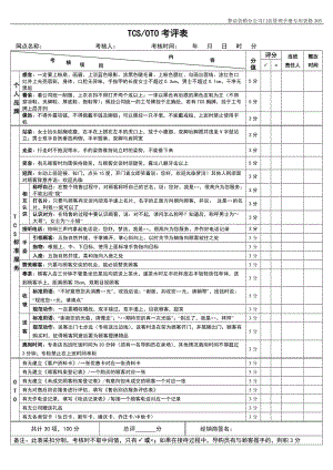 tcs考核表.doc