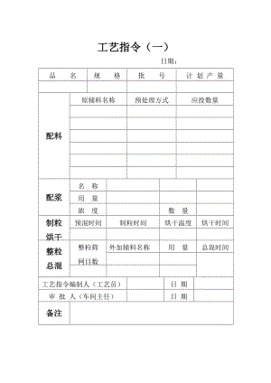 工艺指令单aword模板.doc