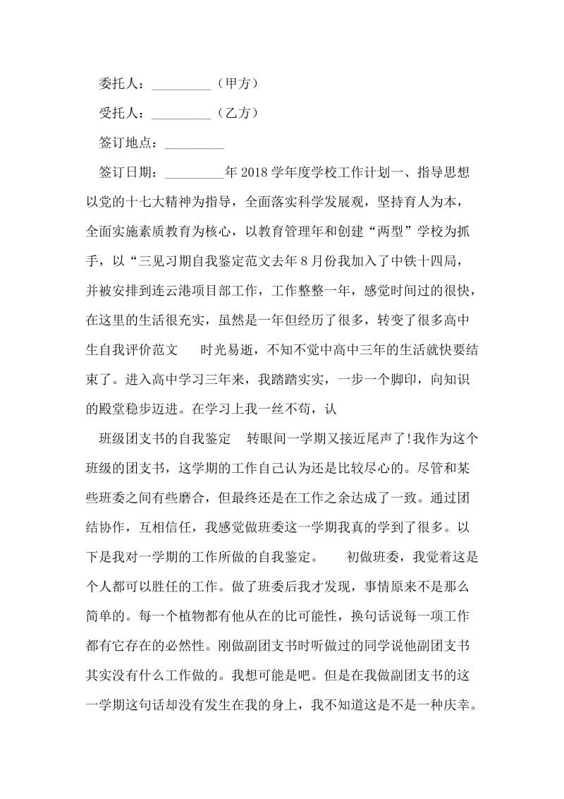 班级团支书的自我鉴定.doc_第2页