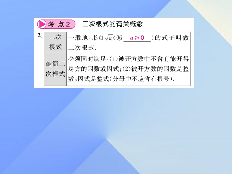 中考数学数与代数第1章数与式 第4节 二次根式课件.pptx_第3页