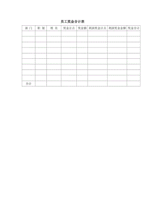 员工奖金合计表.doc