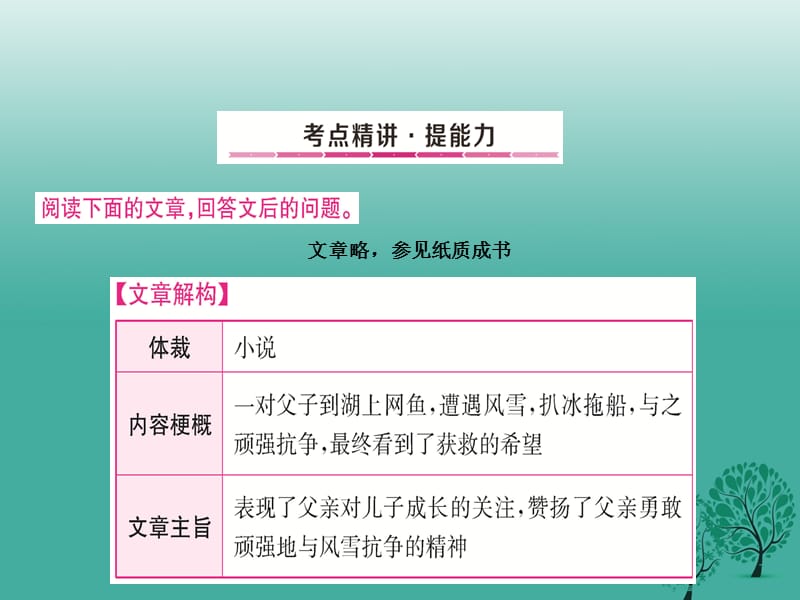 中考语文总复习专题10文学类作品阅读（第4课时）课件.pptx_第2页