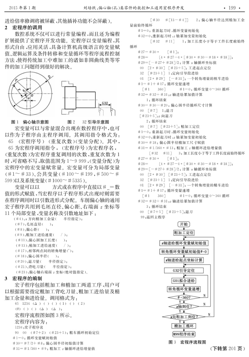 偏心轴（孔）类零件的数控加工通用宏程序开发.pdf_第2页