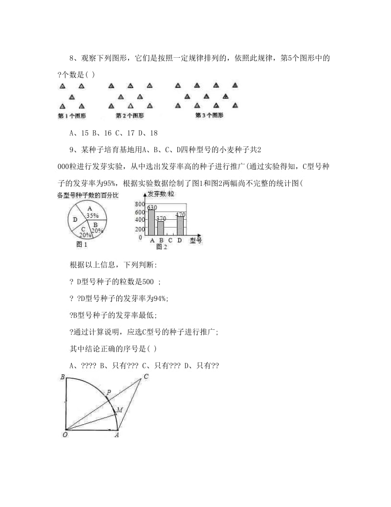 最新武汉二中广雅中学2013年中考模拟数学试题优秀名师资料.doc_第2页