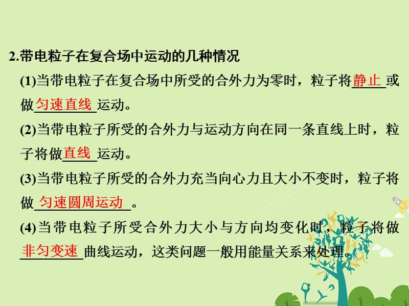 高考物理总复习 第8章 磁场（第3课时）带电粒子在复合场中的运动课件1..ppt_第3页