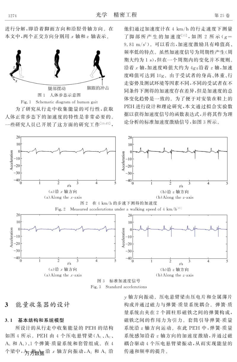 从人体行走中收集能量的鞋上压电俘能器.pdf_第3页