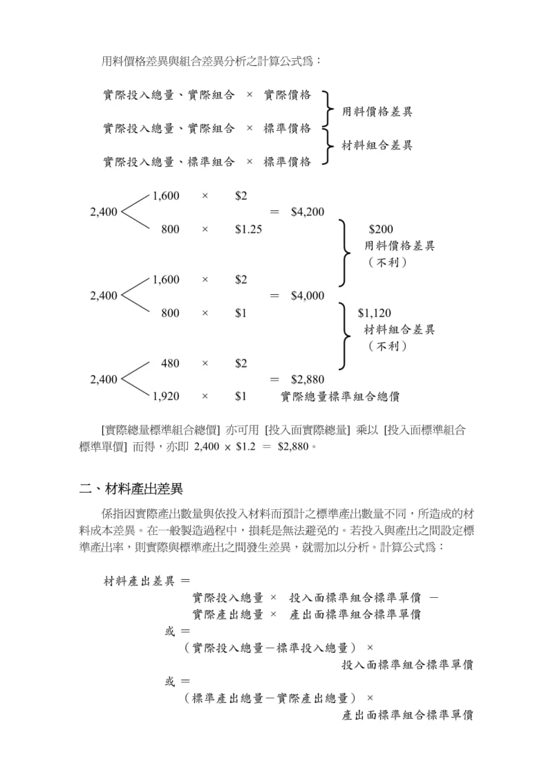 材料价格差异与组合差异分析之计算公式为：-用价格差.pdf_第1页