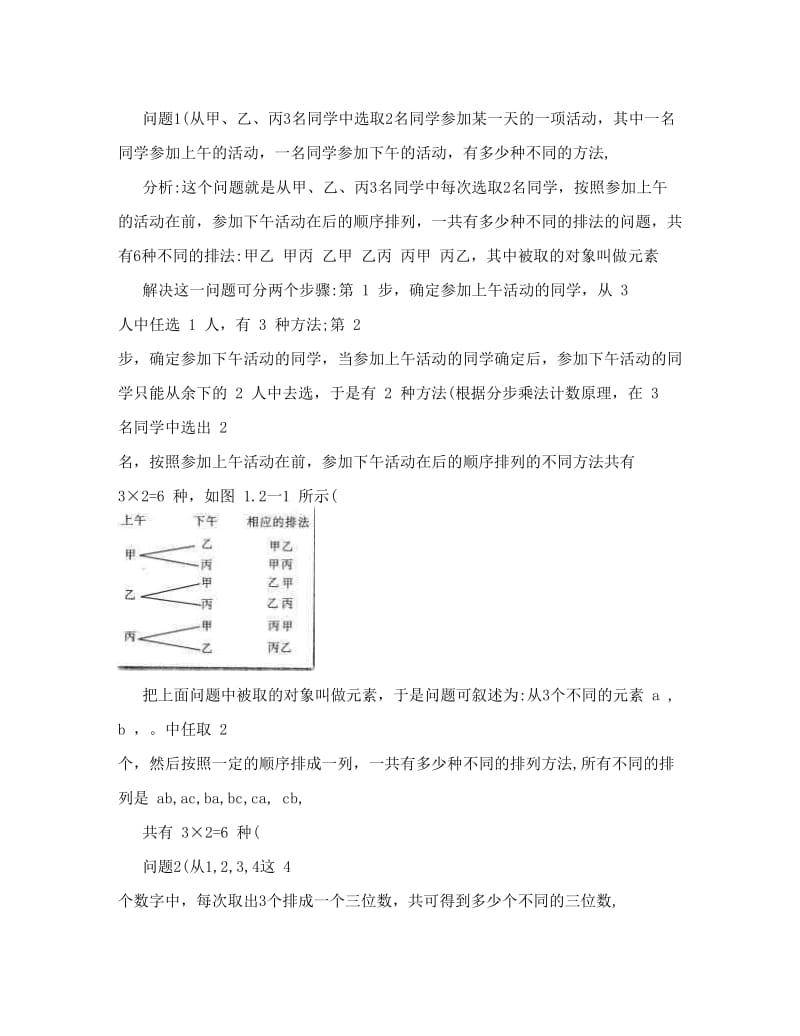 最新高二数学（人教A版选修2-3）教案：1．2．1《排列》1优秀名师资料.doc_第2页