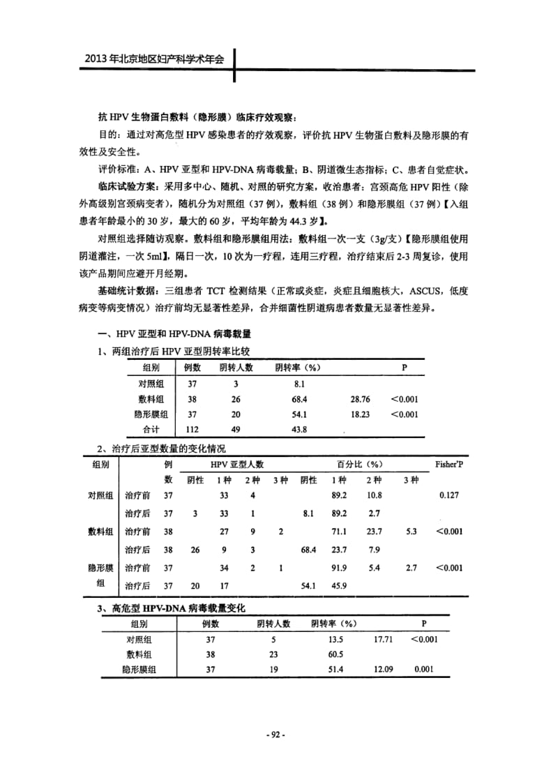 抗HPV生物蛋白敷料隐形膜的有效性及安全性临床试验.pdf_第2页