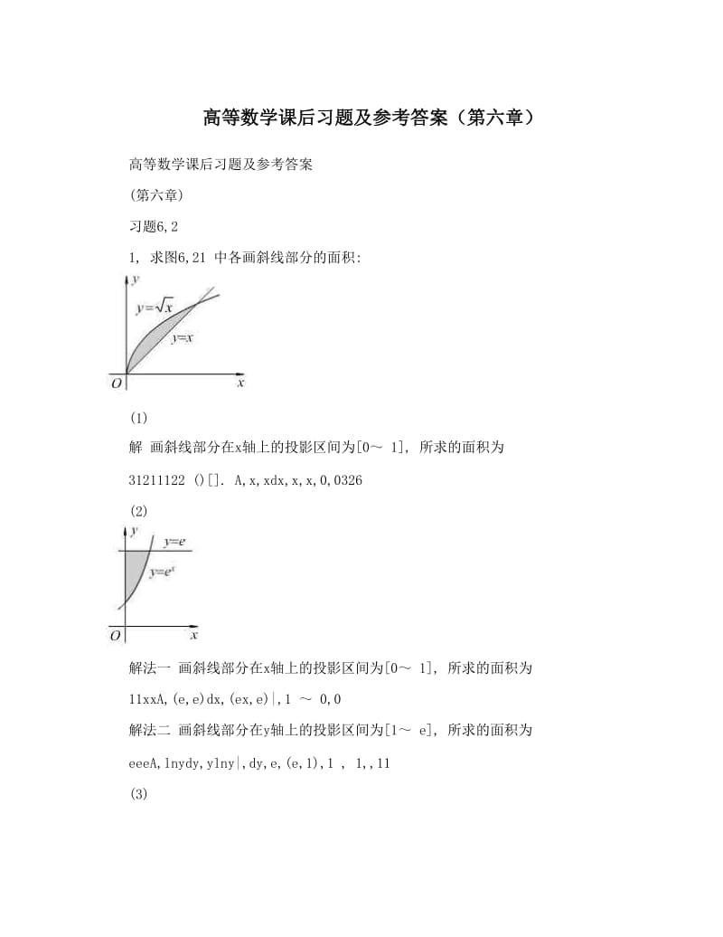 最新高等数学课后习题及参考答案（第六章）优秀名师资料.doc_第1页