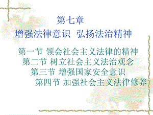 第一节领会社会主义法律的精神第二节树立社会主义法治观名师编辑PPT课件.ppt