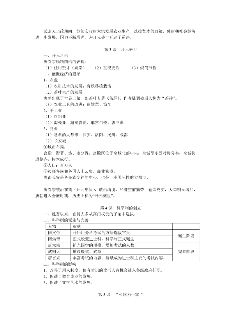 最新七年级历史下册知识归纳名师精心制作教学资料.doc_第2页