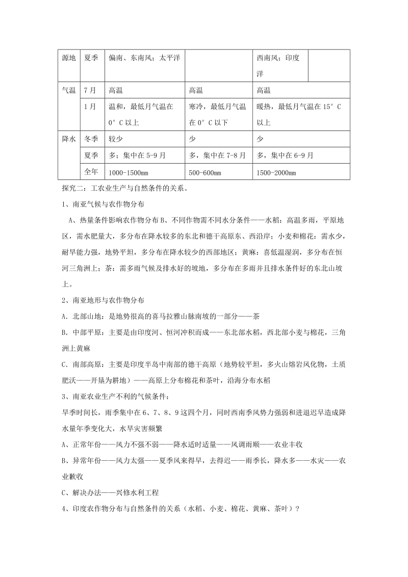 最新【通用版】高考地理复习精品教案世界地理 东亚 东南亚 南亚名师精心制作资料.doc_第3页