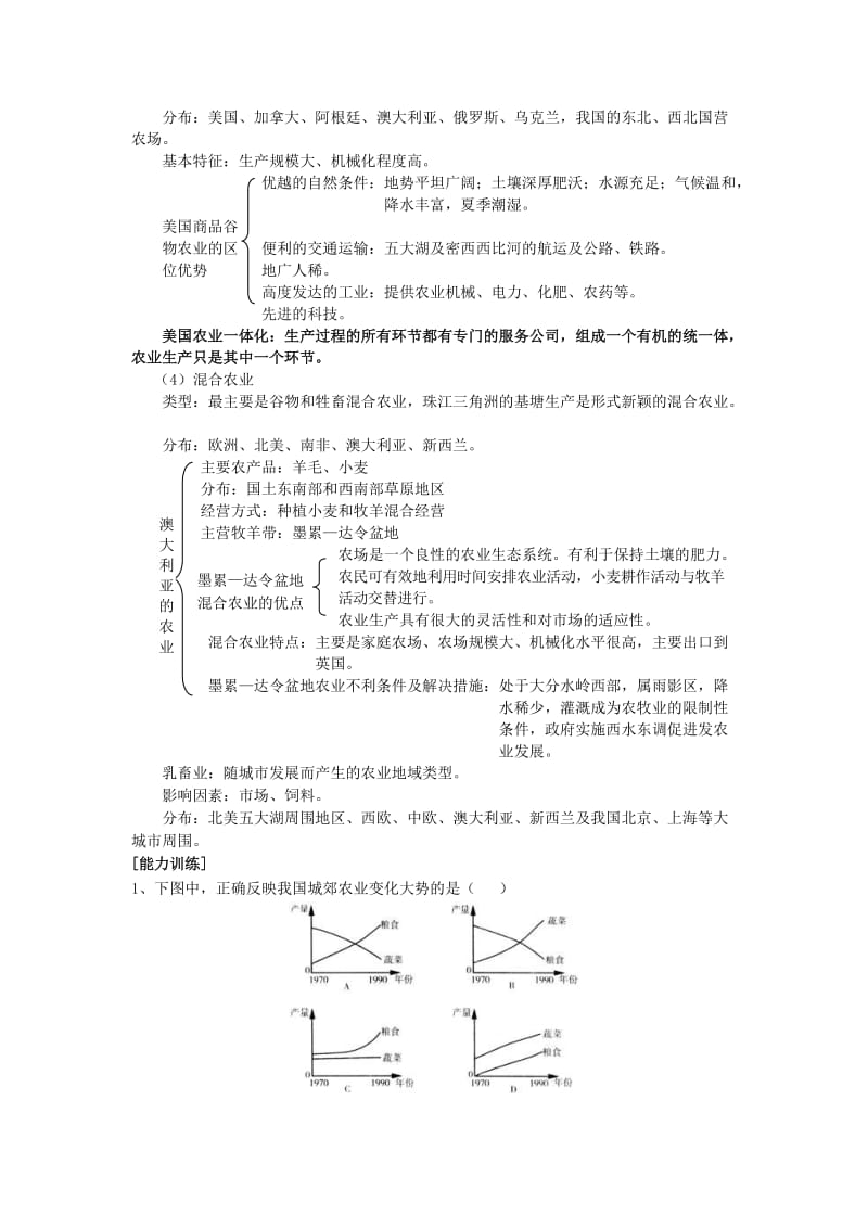 最新【人教版必修1】高考地理强化复习教案第23讲世界主要的农业地域类型名师精心制作资料.doc_第2页