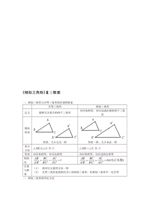 最新《相似三角形》复习教案名师精心制作资料.DOC