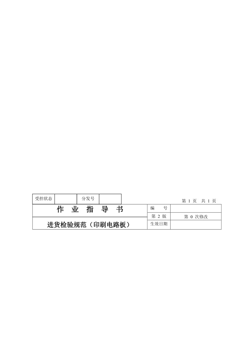 最新作业指导书（印刷电路板）名师精心制作教学资料.doc_第1页