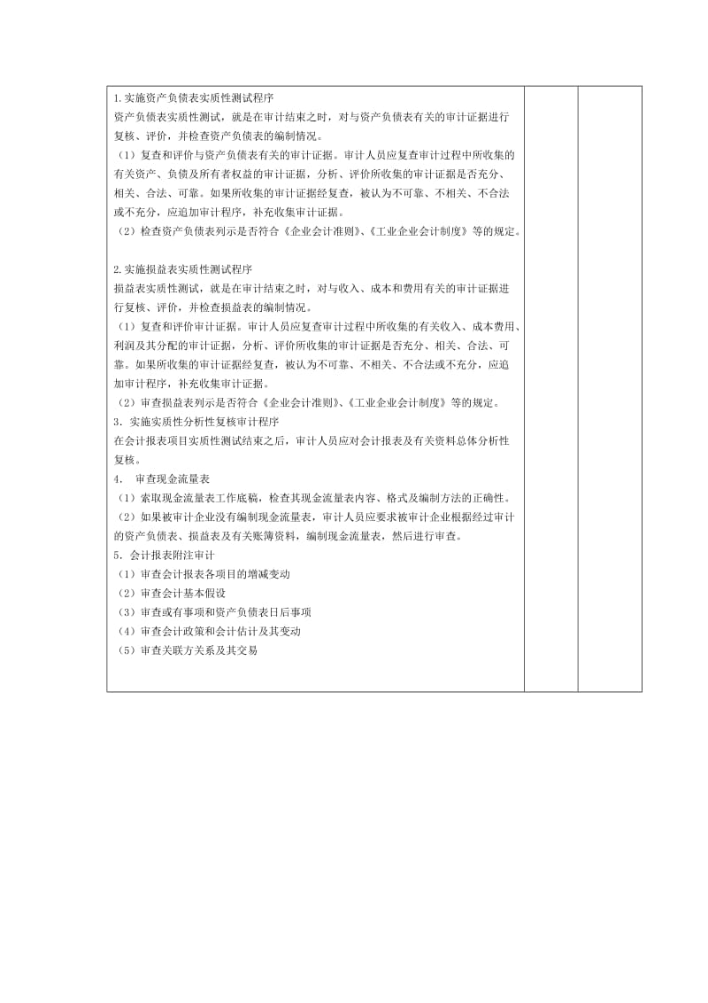 最新会计报表审计程序表@名师精心制作教学资料.doc_第2页