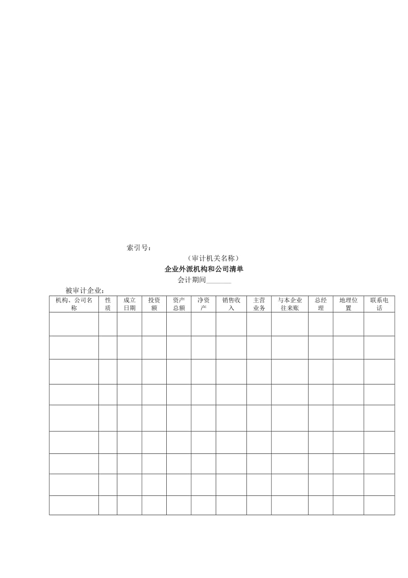 最新企业基本情况-13企业外派机构和公司清单名师精心制作教学资料.doc_第1页