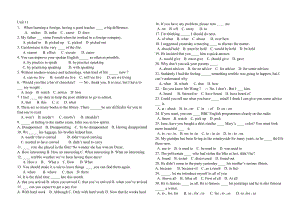 最新高一unit 11名师精心制作教学资料.doc