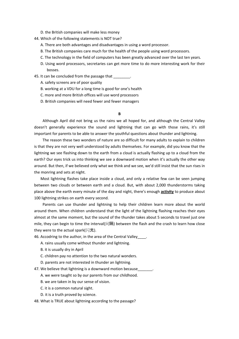 最新高考英语复习限时训练题14名师精心制作教学资料.doc_第3页