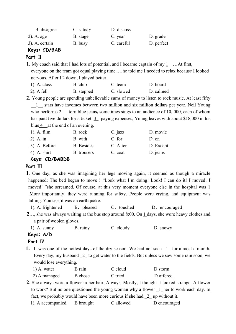 最新解析完形填空(学案)教师版名师精心制作教学资料.doc_第2页