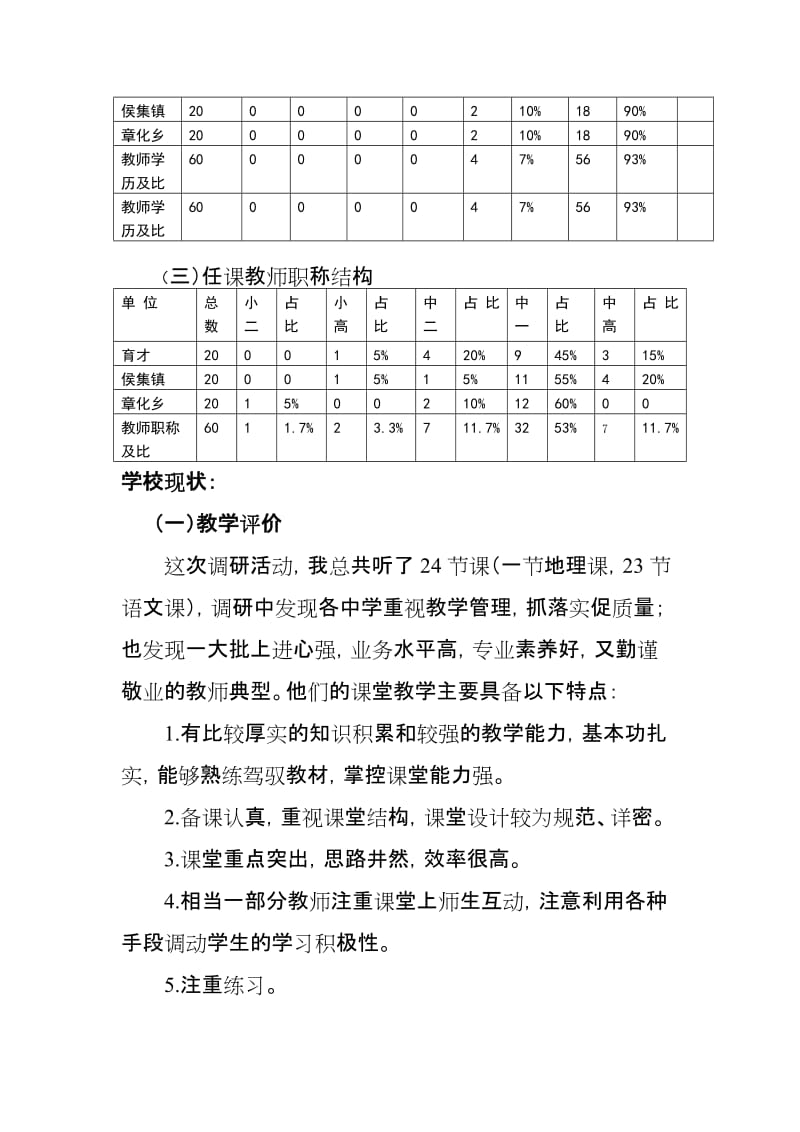 中学语文教学常规的综合检查调研报告名师制作精品教学课件.doc_第2页