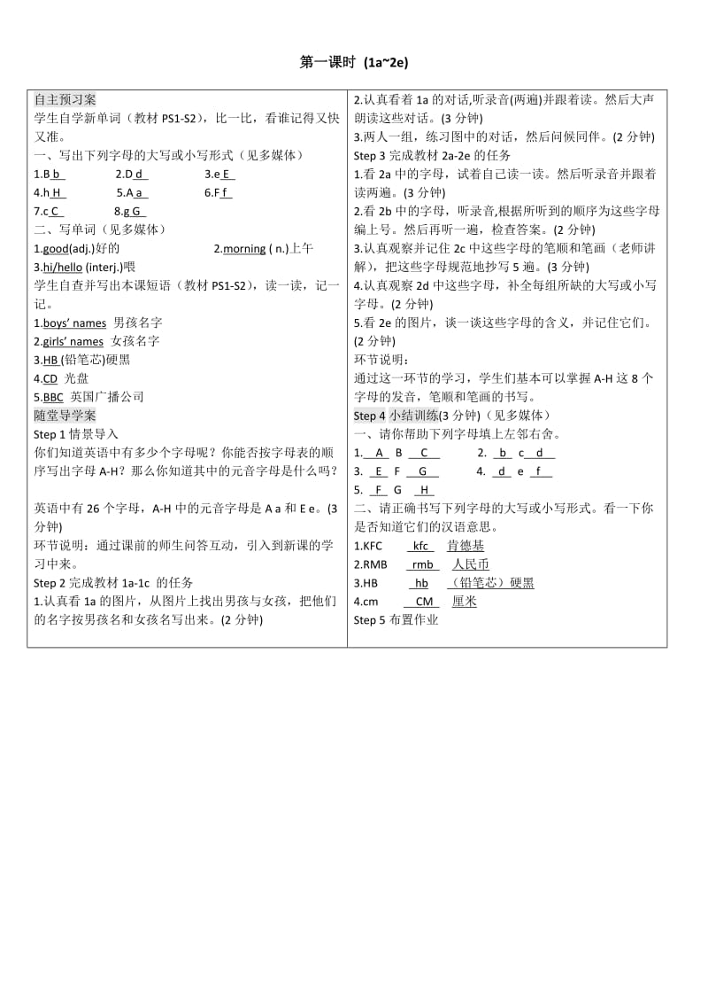 遵义专版人教版英语导学案Starter Units合集.doc_第2页