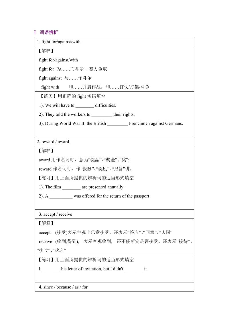 高中英语人教版必修一Unit-5知识点汇总及强化练习合集.doc_第2页