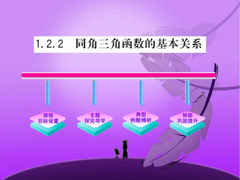 1.2.2《同角三角函数的基本关系》课件（人教A版必修4）.ppt_第1页