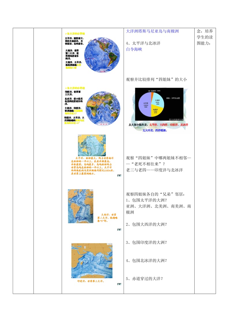 七年级地理上册第三章第一节 海陆分布（第2课时）教学案2（无解答）.docx_第3页