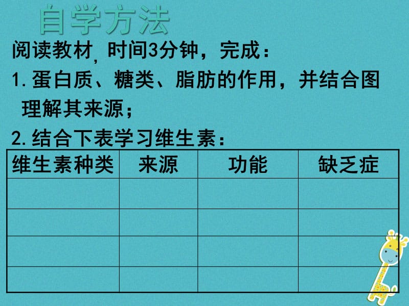 安徽省七年级生物下册4.2.1食物中的营养物质课件新版新人教版.pptx_第3页