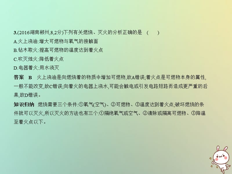 湖南专用2019年中考化学复习专题十一化学与能源试卷部分课件.pptx_第3页