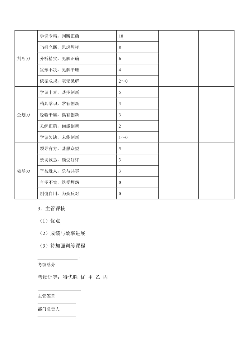 制造业成绩与效率增长率考核表典范（表格模板、doc格式）.doc_第3页