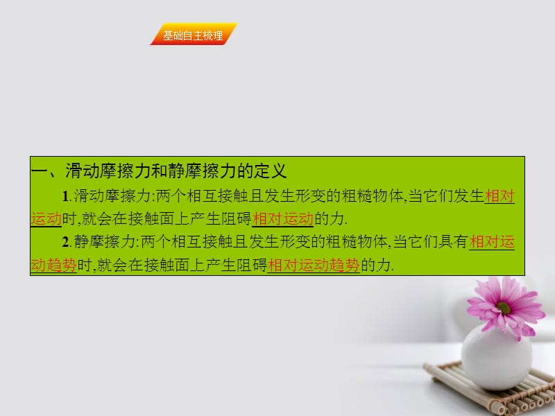 高三物理一轮复习 第二章 相互作用 5 摩擦力课件.pptx_第1页