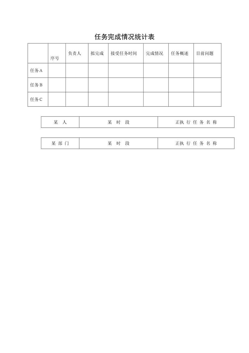 任务完成情况统计（word表格）.doc_第1页