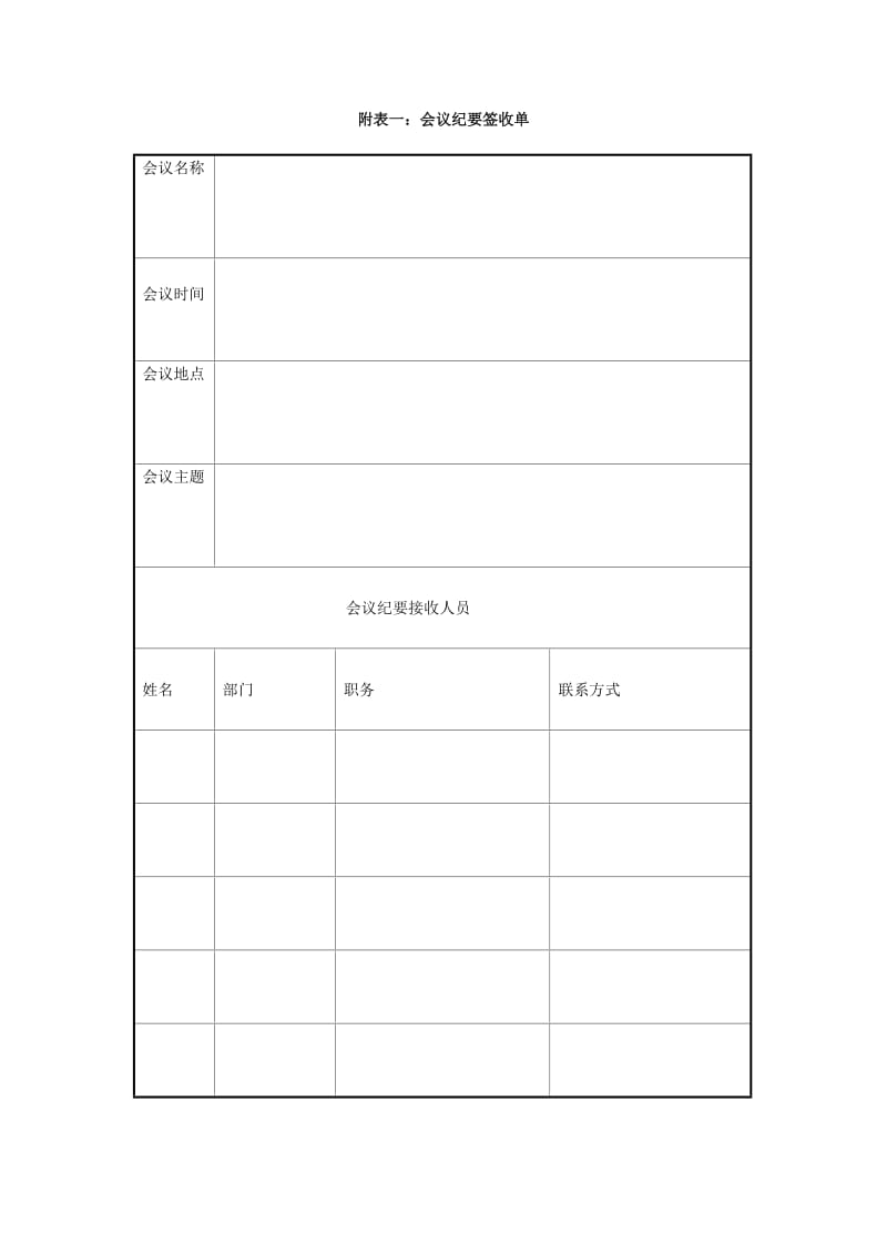 会议纪要签收单.doc_第1页