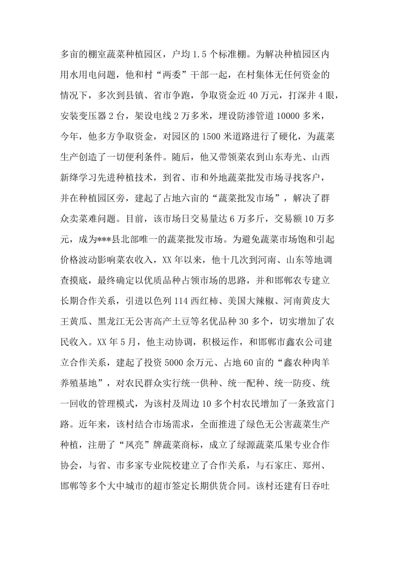 优秀村主任先进事迹材料.doc_第2页