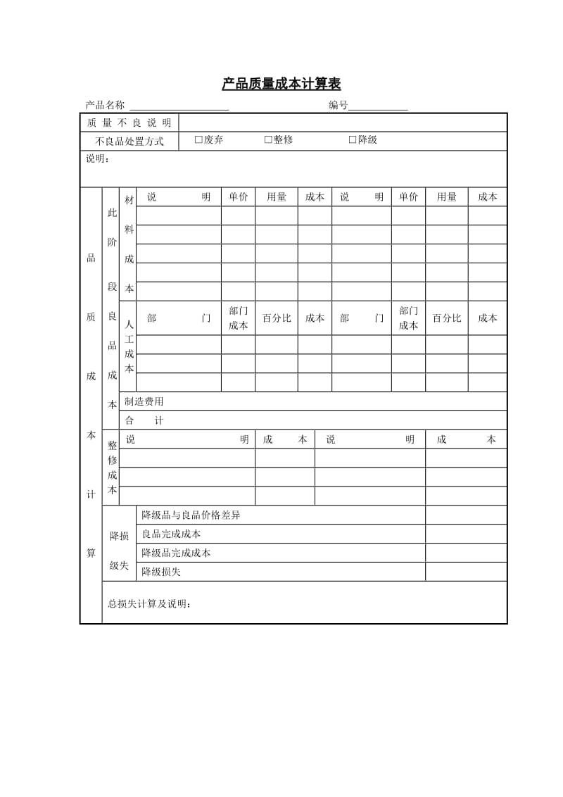 产品质量成本计算表（doc格式）.doc_第1页